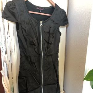 Betsey Johnson zipper front mini dress